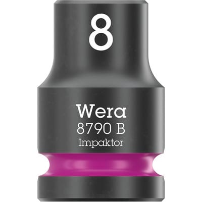 Wera Steckschlüsseleinsatz 8790 B Impaktor mit 3/8"-Antrieb, 8 x 30 mm