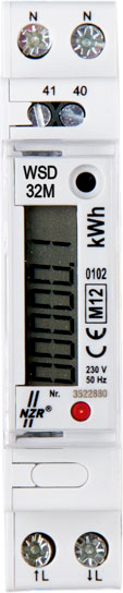NZR Wechselstromzähler 1x230 V, 5(32)A EcoCount WSD 32 plus