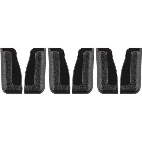 Set Mit 6 Selbstklebenden Handyhalterungen Zur Befestigung Am Armaturenbrett Im Auto. – 10 X 5 Cm – Schwarz