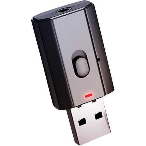 4-in-1 Usb-funkadapter Mit Transceiver Und 3,5-mm-aux-anschluss Für Pc, Fernseher Und Auto (schwarz) – 4,5 X 2 Cm – Schwarz