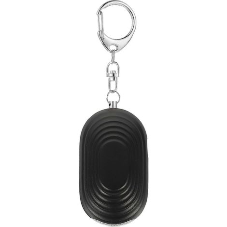 Persönlicher Sicherheitsalarm Mit Led-leuchten, Notfallalarm Für Frauen, Kinder Und Männer. – 7,00 X 3,50 X 2,00 Cm – Schwarz