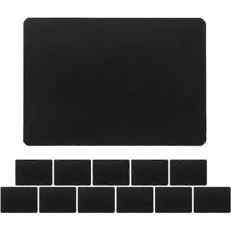 Packung Mit 12 Preisschildern Im Format A7 – 10,50 X 7,50 X 0,10 Cm – Schwarz