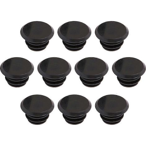 10 Lenkerendkappen Für Mountainbikes Und Rennräder, Aus Pvc-kunststoff, Für Griffe (schwarz) – 2,00 X 2,00 X 1,50 Cm – Schwarz