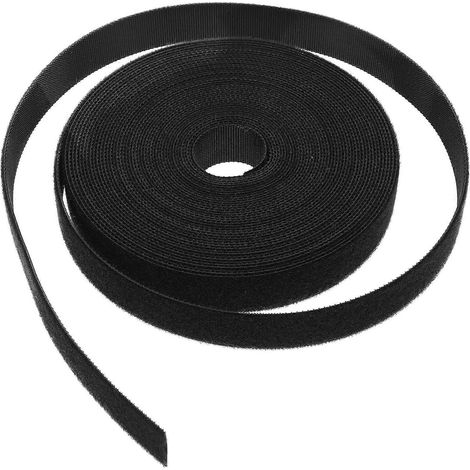 1 Rolle Klettband, Kabelmanagementband, Pflanzenbinder – 1000 X 2 Cm – Schwarz