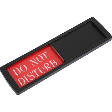 „bitte Nicht Stören“-schild, „privatsphäre“-schild, „bitte Anklopfen“-schild Für Homeoffice/wc – 18 X 5 Cm – Schwarz