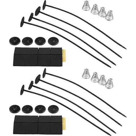 2-teiliges Autolüfter-ersatzset, Universalzubehör Für Elektrische Kühler, Kfz-modifikations-lüfter-montagesatz (schwarz) – 27 X 5 Cm – Schwarz