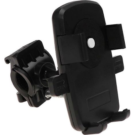 Handy-/gps-halterung Mit Festem Rahmen Für Fahrrad/motorrad (schwarz) - Schwarz