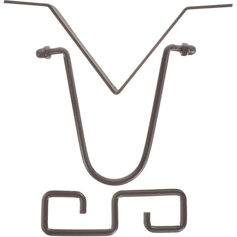 V-förmiges Hakenset Für Regenketten, Metallhaken Für Dachrinnenabläufe – 11 X 10 Cm – Schwarz