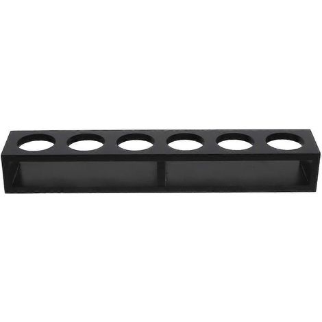 Cocktailglashalter, Weinglashalter Aus Holz, Praktisches Aufbewahrungsregal Für Gläser. – 33,00 X 6,00 X 4,50 Cm – Schwarz