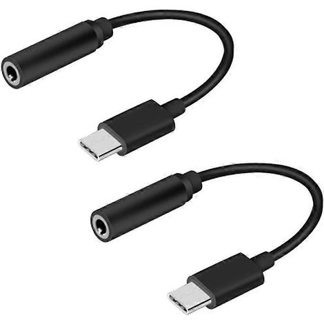 Usb-c-auf-3,5-mm-kopfhörerkabeladapter, Usb 3.1 Typ C Usb-c-stecker Auf 3,5-mm-aux-audiobuchse (schwarz)