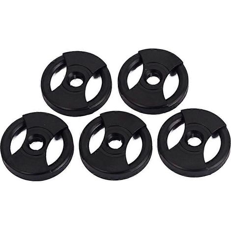 Set Mit 5 Schallplattenadaptern/konvertern, Ersatzzubehör Für Plattenspieler (schwarz) – 3,8 Cm – Schwarz