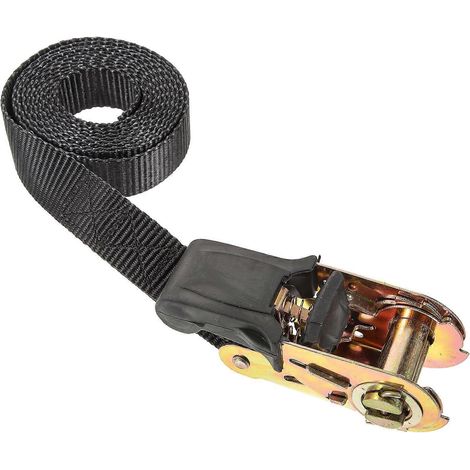 Endlos-ratschengurt, Ladungsgurt, Ratschengurt Für Den Außenbereich – 200 Cm X 4 Cm – Schwarz
