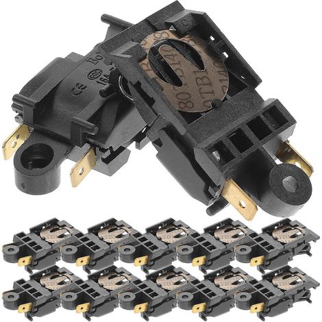 12er-pack Thermostatschalter, 16 A, 250 V, Für Wasserkocher, Temperaturregelung – 4,5 X 2,1 Cm