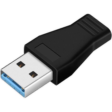 Usb 3.0a Konverter-datenadapter Mit Typ-c-stecker Auf Micro-usb 3.1-buchse (schwarz)
