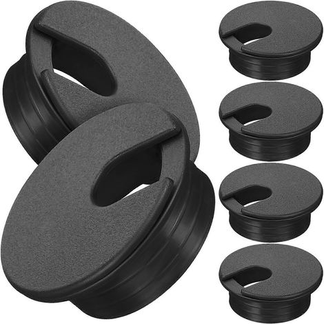 Set Mit 6 Runden Kabeldurchführungen Für Büro Und Zuhause – 4,40 X 4,40 X 1,60 Cm