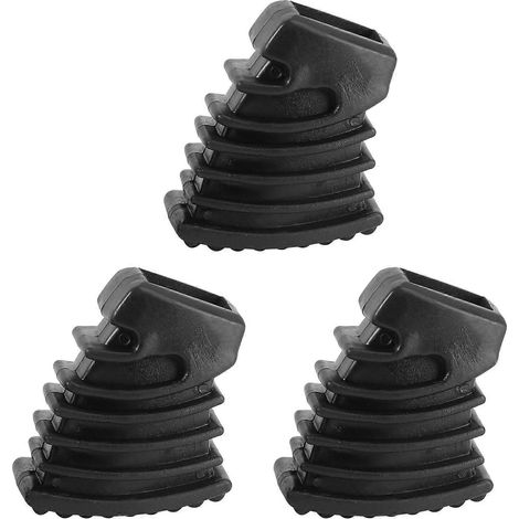 Set Mit 3 Gummifüßen Für Schlagzeuge, Bodenschoner Für Beckenständer Und Rackhalterungen (schwarz) – 4,6 X 3,8 X 2,2 Cm – Schwarz