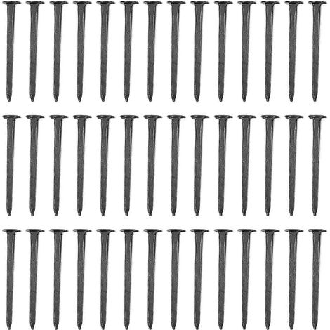 Ersatzpackung Künstliche Fingernägel Mit Rundem Kopf Für High Heels – 1,90 X 0,20 X 0,20 Cm – Schwarz