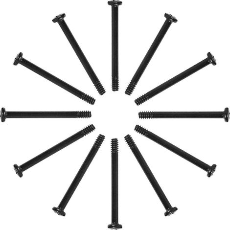 50 Befestigungsschrauben Für Computerlüfter, Metallschrauben, Computerzubehör – 3,50 X 0,70 X 0,70 Cm – Schwarz