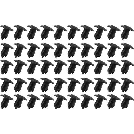 100 Befestigungsclips Für Geschirrspüler-zugangsklappen, Sockelleisten Und Zierleisten. – 2 X 2 X 2 Cm – Schwarz