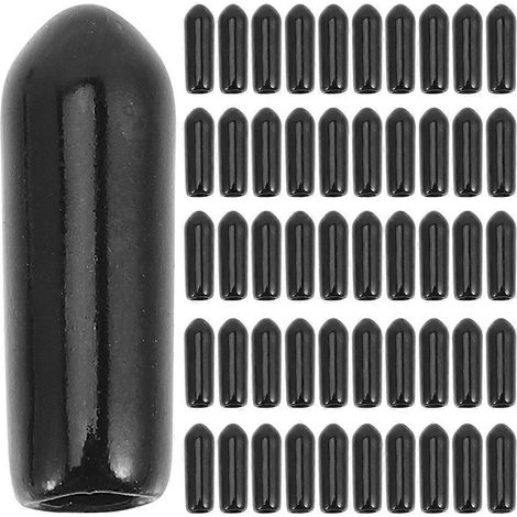 300 Schutzkappen Für Lochwandhaken – 1,30 X 0,50 X 0,50 Cm – Schwarz