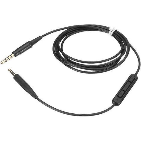 Stereo-kopfhörerkabel, Gerader 3,5-mm-klinkenstecker Auf 2,5-mm-klinkenstecker, Kompatibel Mit Soundlink Oe2i, Qc25, Qc35 Und Soundtrue – 1400 X 50,5 Cm – Schwarz
