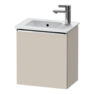 Duravit Waschtischunterschrank D-Neo 41x27,4x44cm, 1 T, An re, chr/Taup ma