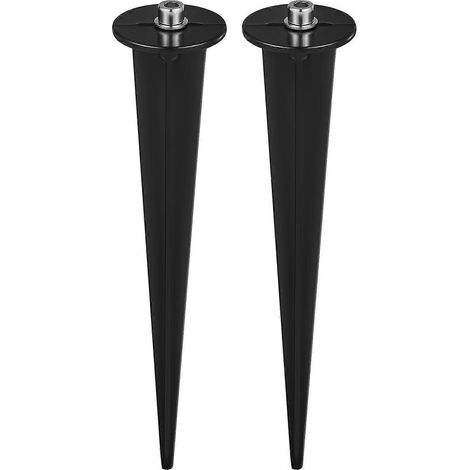Uonlytech Set Mit 2 Gartenstrahler-erdspießen (16 Cm), Inklusive M5-schraube, Zubehör Für Die Außenbeleuchtung (wege, Rasen).