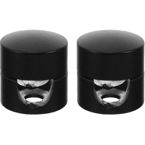 Set Mit 2 Metallhaken Für Leuchten, Haken Für Deckenlampenkabel – 1,80 X 1,80 X 1,60 Cm – Schwarz