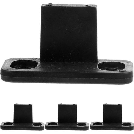 Bodenführungswinkel Für Schiebetüren Von Kleiderschränken – Schiebetürbeschläge – 4,50 X 2,40 X 2,00 Cm – Schwarz