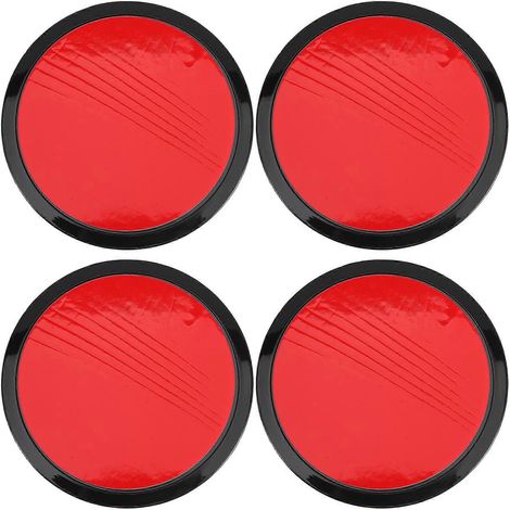 4er-set Selbstklebende Auto-handyhalterungen Mit Saugnapf, Runde Klebehalterungen – 8,00 X 8,00 X 0,36 Cm – Schwarz