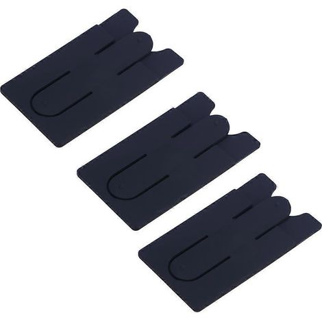 3er-set Universelle, Selbstklebende Silikon-handyhalter Mit Integriertem Ständer, Kompatibel Mit Apple Iphone Und Lg Pixel (schwarz)
