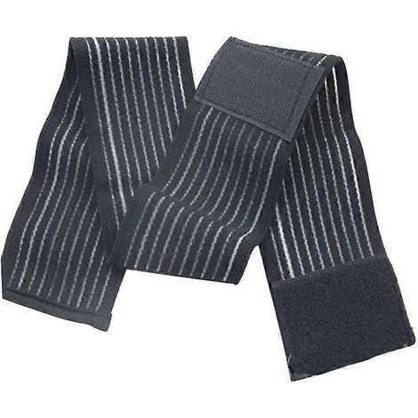 Multifunktionale Und Atmungsaktive Elastische Bandage Zum Schutz Von Knie Und Wade (120 X 7,5 Cm - Schwarz)