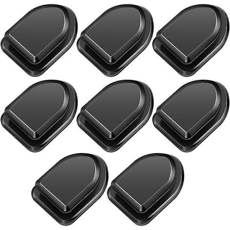 Set Mit 8 Multifunktionalen Autositz-rückenlehnenhaken – 3 X 2 X 2 Cm – Schwarz