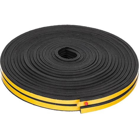 Selbstklebendes Dichtungsband, Schallschutzdichtung, Türzugstopper – 120 X 1,7 Cm – Schwarz