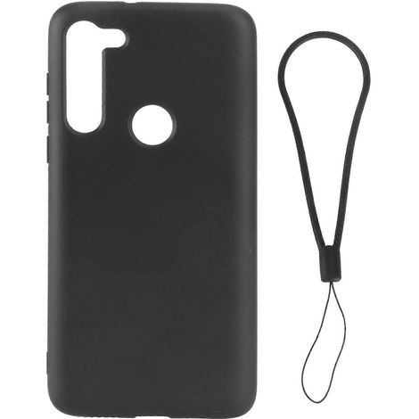 Stoßfeste Silikon-handyhülle, Kompatibel Mit F-moto G8 Power – Schwarz