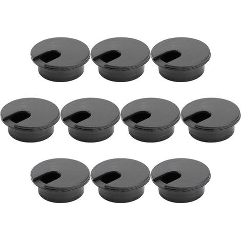 10er-packung 35-mm-kabelabdeckungen Für Kabelkanäle, Ideal Für Zuhause Oder Büro (schwarz) – 10 Stück – Schwarz