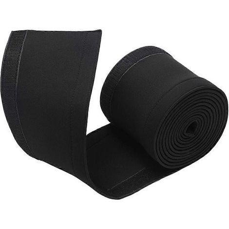 1 M Neopren-kabelschutzschlauchrolle Mit Klettverschluss – Kabelmanagement-zubehör – 100,00 X 10,00 X 0,20 Cm – Schwarz