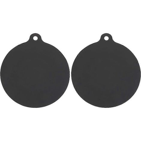 Set Mit 2 Silikon-schutzkappen Für Induktionskochfelder – 21,00 X 18,00 X 0,30 Cm – Schwarz