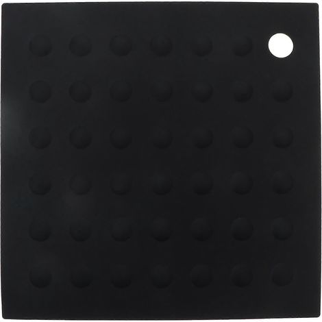 Hitzebeständiger Silikon-untersetzer, Multifunktionaler Ofenhandschuh, Untersetzer Für Den Backofen – 18 X 18 Cm – Schwarz