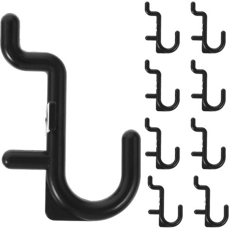 20er-pack Lochwandhaken Für Werkstattwerkzeuge – 5,50 X 4,00 X 1,50 Cm – Schwarz
