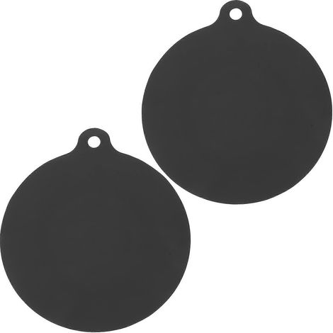 Set Mit 2 Hitzebeständigen Silikon-backmatten Für Induktionskochfelder – 19 X 16 X 0,1 Cm – Schwarz