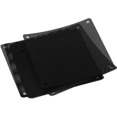 Packung Mit 10 Schwarzen Pvc-staubfiltern Für 120-mm-pc-gehäuselüfter. – 12,00 X 12,00 X 0,05 Cm – Schwarz