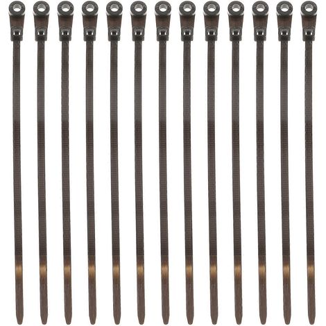 Packung Mit 100 Mehrzweck-kabelbindern Aus Selbstsicherndem Nylon Zum Befestigen – 15 X 0,4 Cm – Schwarz