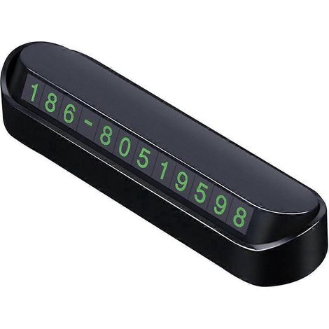 Temporäres Magnetisches Parkschild Mit Nummer, Abnehmbares Fluoreszierendes Parkschild (schwarz) - Schwarz