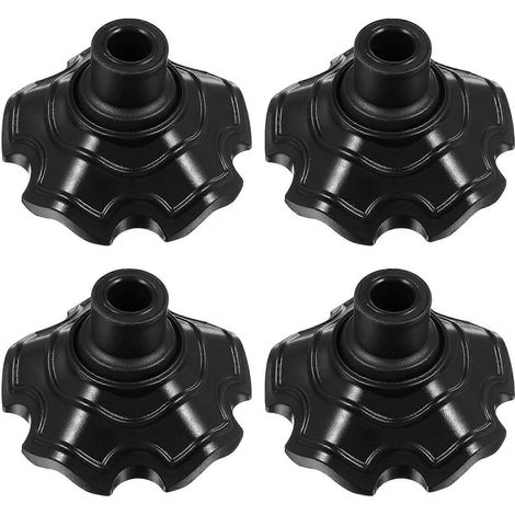Set Mit 4 Campingstuhl-beinschonern, Hockerkappen Und Tischbeinschonern Für Den Außenbereich – 7,5 X 7,5 X 4 Cm – Schwarz