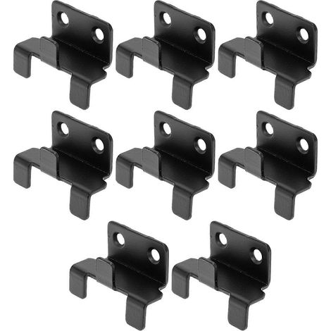 Set Mit 8 Robusten Und Praktischen Wandfliesenhaltern Zur Präsentation Ihrer Fliesen. – 4,6 X 3,3 Cm – Schwarz