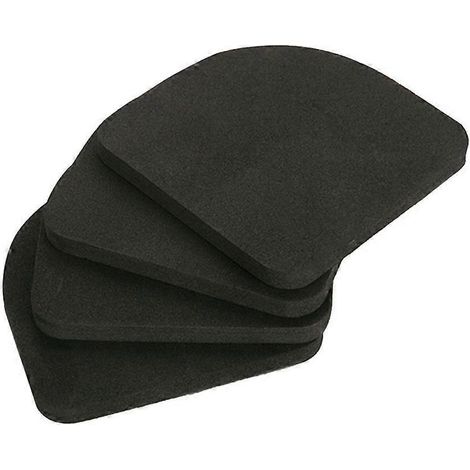 Set Mit 4 Waschmaschinen- Und Gerätekissen (schwarz) - 8-teilig - Schwarz