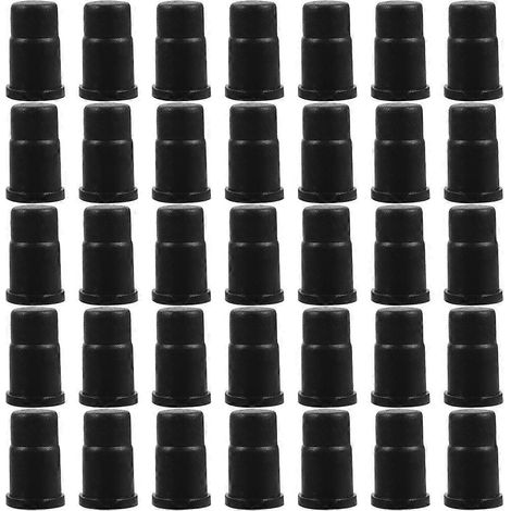 Set Mit 35 Rollenbuchsen, Kleinen Schafthülsen, Professionellen Ersatzhülsen Für Rollen – 3,00 X 2,00 X 2,00 Cm – Schwarz
