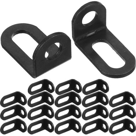 20 L-förmige Eckverbinder Für Möbel – 3,00 X 2,00 X 1,80 Cm – Schwarz