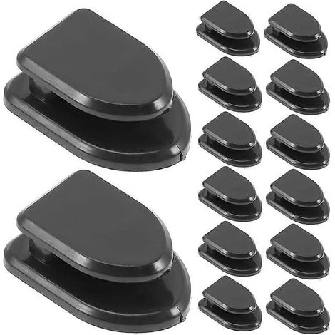 30er-pack Selbstklebende Autohaken, Autoschlüsselhaken, Autozubehör – 3,00 X 2,00 X 1,00 Cm – Schwarz